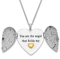 You Are the Angel That Holds My Heart Necklace