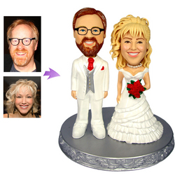 Personalized Western Wedding Cake Toppers from Your Photos