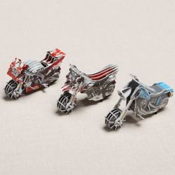 3D Puzzle Motorcycle Wind-Up Toys