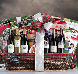 Grand California Wine Christmas Gift Basket