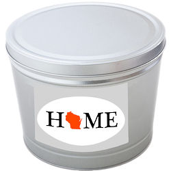 Wisconsin Home Popcorn Tin - 2 Gallons