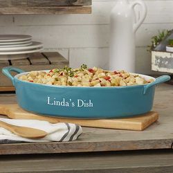 Personalized Oval Baking Dish