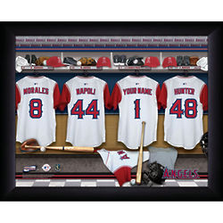 Personalized Los Angeles Angels MLB Locker Room Print