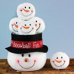 Snowman Head Snowball Fun