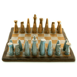 Evening on the Ranch Wood Chess Set