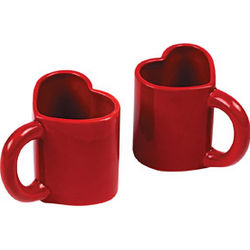 Red Heart Mugs
