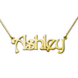 14k Yellow Gold Name Necklace