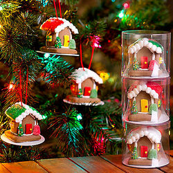 Gingerbread House Ornament 3 Pack