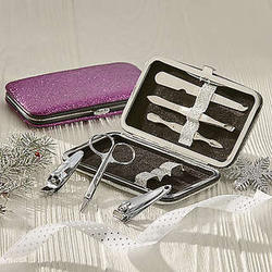 Silver Glitter Manicure Gift Set