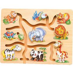 Animals Wooden Maze Puzzle