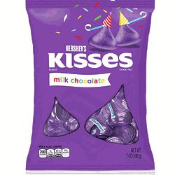 Hershey's Purple Chocolate Kisses 7 Ounce Bag