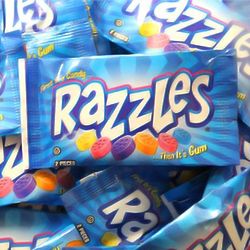 3 Pounds Razzles Mini Candy Gum Packs