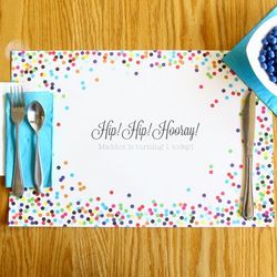 Personalized Birthday Placemats