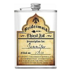Personalized Thirst Aid Prescription Stainless Steel Flask