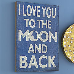 The Moon and Back Wall Plaque