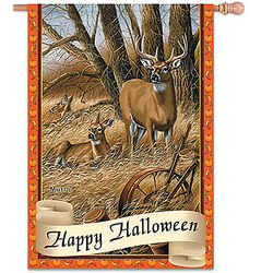 Halloween Flag with Deer