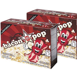 Bacon Flavored Microwaveable Popcorn Duo