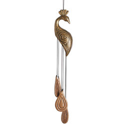 Aluminum and Brass Peacock Wind Chime
