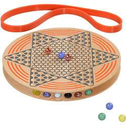Chinese Checkers with Wooden Game Board