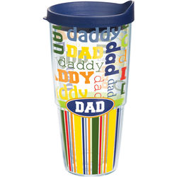 Dad Wrap with Lid 24-Ounce Tumbler