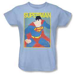 Lady's Superman Simple Poster T-Shirt