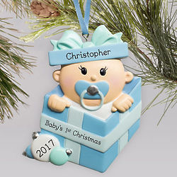 Personalized Special Delivery Boy Ornament