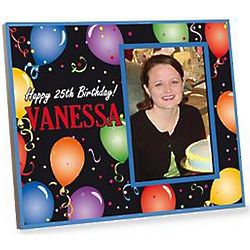Personalized Happy Birthday Balloons Picture Frame
