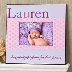 Personalized Baby Girl Just for Them Picture Frame