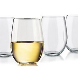 Stemless White Wine Glasses