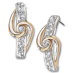 Lover's Knot Diamond Earrings