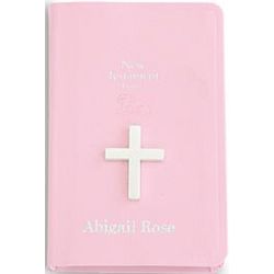 Pink Personalized Baby Bible