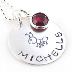My Aunt Personalized Hand Stamped Necklace