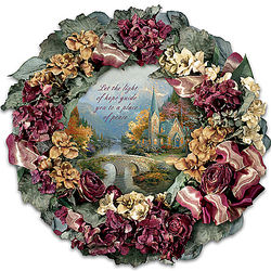 Thomas Kinkade Chapel Inspirations Wreath