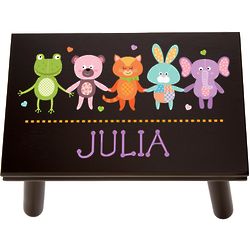 Personalized Fun Friends Child's Step Stool