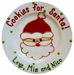 Santa Personalized Christmas Plate