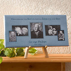 Wonderful Life Personalized Memorial 5 Photo Canvas