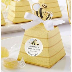 Personalized Sweet As Can Bee Favor Boxes