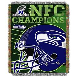 Seattle Seahawks NFC Championship Tapestry Throw Blanket