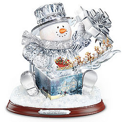 The Gift of the Holidays Crystal Snowman
