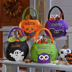 Personalized Safe and Smart Reflective Halloween Treat Bag