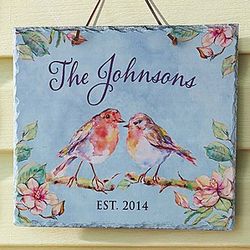 Personalized Spring Slate Sign