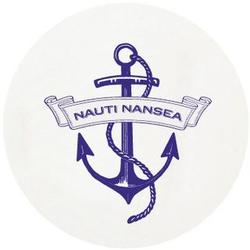 Letterpressed Anchor Design Personalized Coasters