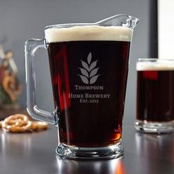 Naturally Brewed Personalized Beer Pitcher