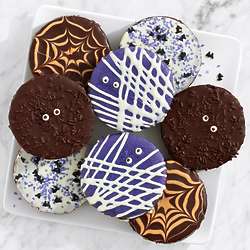 8 Halloween Decorated Brownies