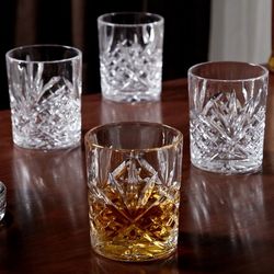 Dublin Cut Crystal Whiskey Glass Set