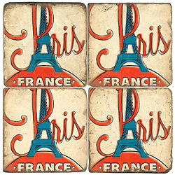 Paris Mable Coaster Set