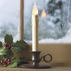 Battery-Operated Cordless Classic Candlestick with Auto Timer