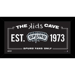 San Antonio Spurs Framed Kid's Cave Wall Sign
