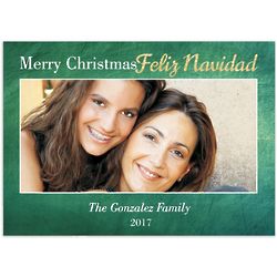 12 Feliz Navidad Photo Christmas Cards with Envelopes