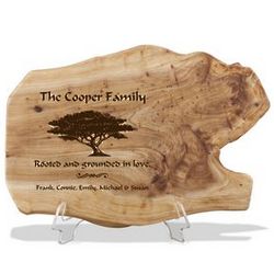 Family Love Personalized Fir Wood Plaque